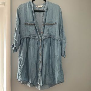 Zara Mini Jeans Dress